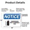 Signmission Compressed Non-Flammable Gas OSHA Notice Sign, Plastic, 18in W x 12in L, 2PK OS-2PACK-NS-P-1218-L-10758 - alternate 3
